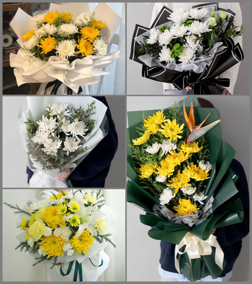 湖南岳阳汨罗市汨罗镇蟠龙村白事花束代送